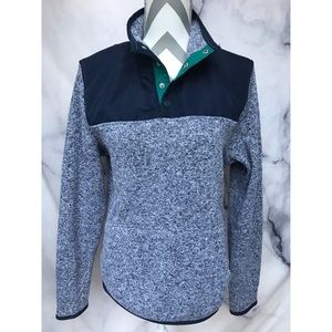 Prince & Fox Heathered Gray pullover sweater sz S